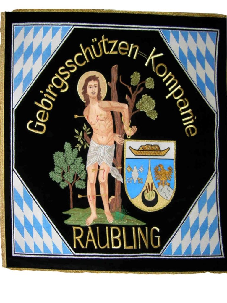 Fahne der Kompanie „Oberer Wasen” Raubling e.V.